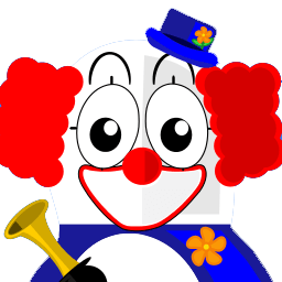 Clown Tux Sticker