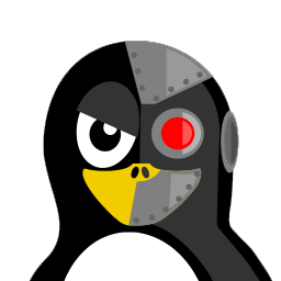 Cyborg Tux Sticker