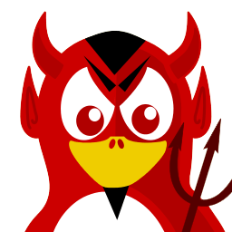 Devil Tux Sticker