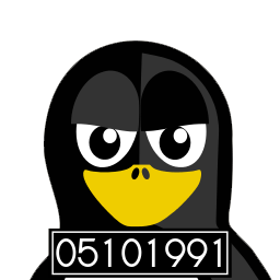 Mugshot Tux Sticker