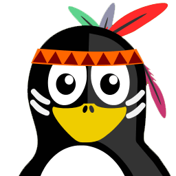 Native American Tux Sticker
