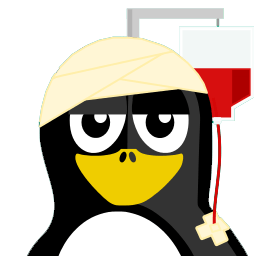 Patient Tux Sticker