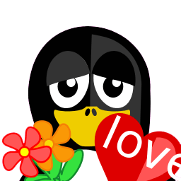 Valentine Tux Sticker