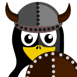 Viking Tux Sticker