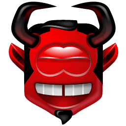 Devil Laugh Sticker