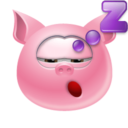 Piggy Sleep Sticker