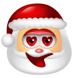 Santa Claus Adore Sticker