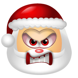 Santa Claus Angry Sticker