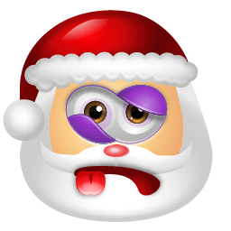 Santa Claus Beaten Sticker