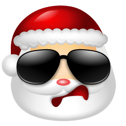 Santa Claus Cool Sticker