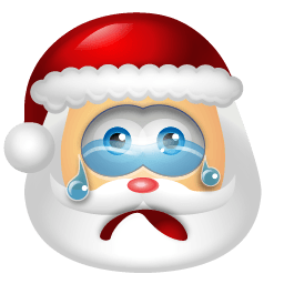 Santa Claus Cry Sticker