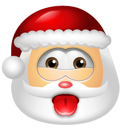 Santa Claus Impish Sticker