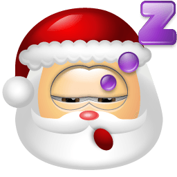 Santa Claus Sleep Sticker