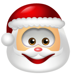 Santa Claus Smile Sticker