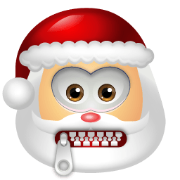 Santa Claus Stop Talking Sticker