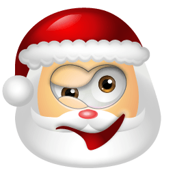 Santa Claus Wink Sticker