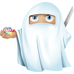 Ninja Ghost Sticker