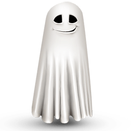 Shy Ghost Sticker