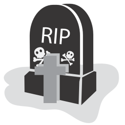 Graveyard Rip Sticker