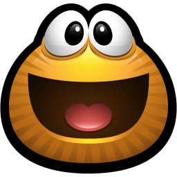 Brown Monster Emoticon Stickers