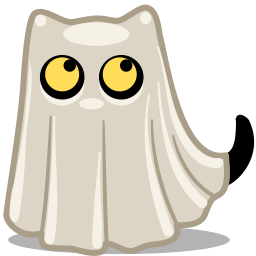 Cat Ghost Sticker