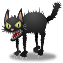 Scary Cat Sticker