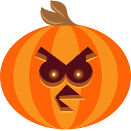 Pumpkin Bird Sticker