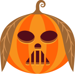 Pumpkin Vader Sticker