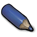 Blue Color Pencil Sticker