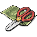 Scissor Money Sticker