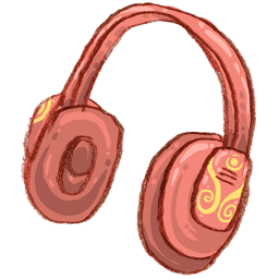 Headphone Music Sticker