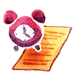 Clock Paper Sticker