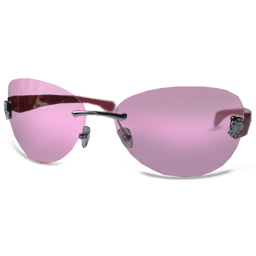 Pink Glasses Sticker