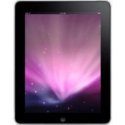 Ipad Front Space Background Sticker