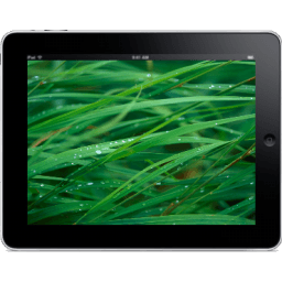 Ipad Landscape Grass Background Sticker