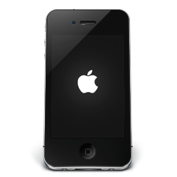 Iphone Black Apple Sticker