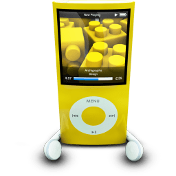 Ipodphonesyellow Sticker