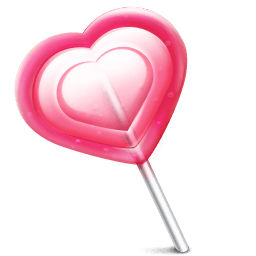 Love Heart Lolly Sticker