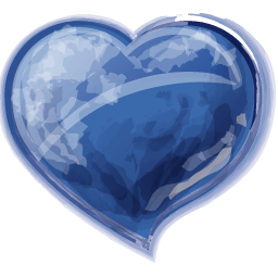 Heart Blue Sticker