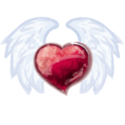 Wing Heart Sticker