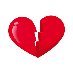 Heart Broken Sticker