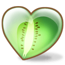 Kiwi Heart Sticker