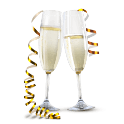 Champagne Sticker