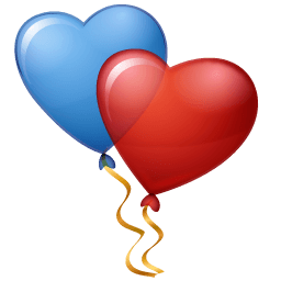 Balloons Hearts Sticker