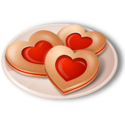 Cookies Hearts Sticker