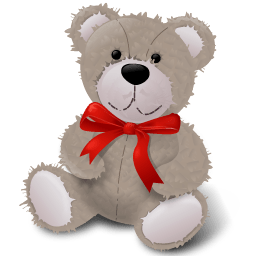 Teddybear Redribbon Sticker