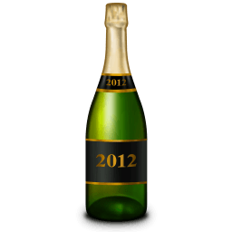 Champagne Bottle Sticker