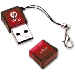 Pen Drive Hp 165w 16gb Red Sticker