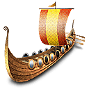 Viking Ship Sticker