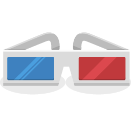 3d Glasses Sticker